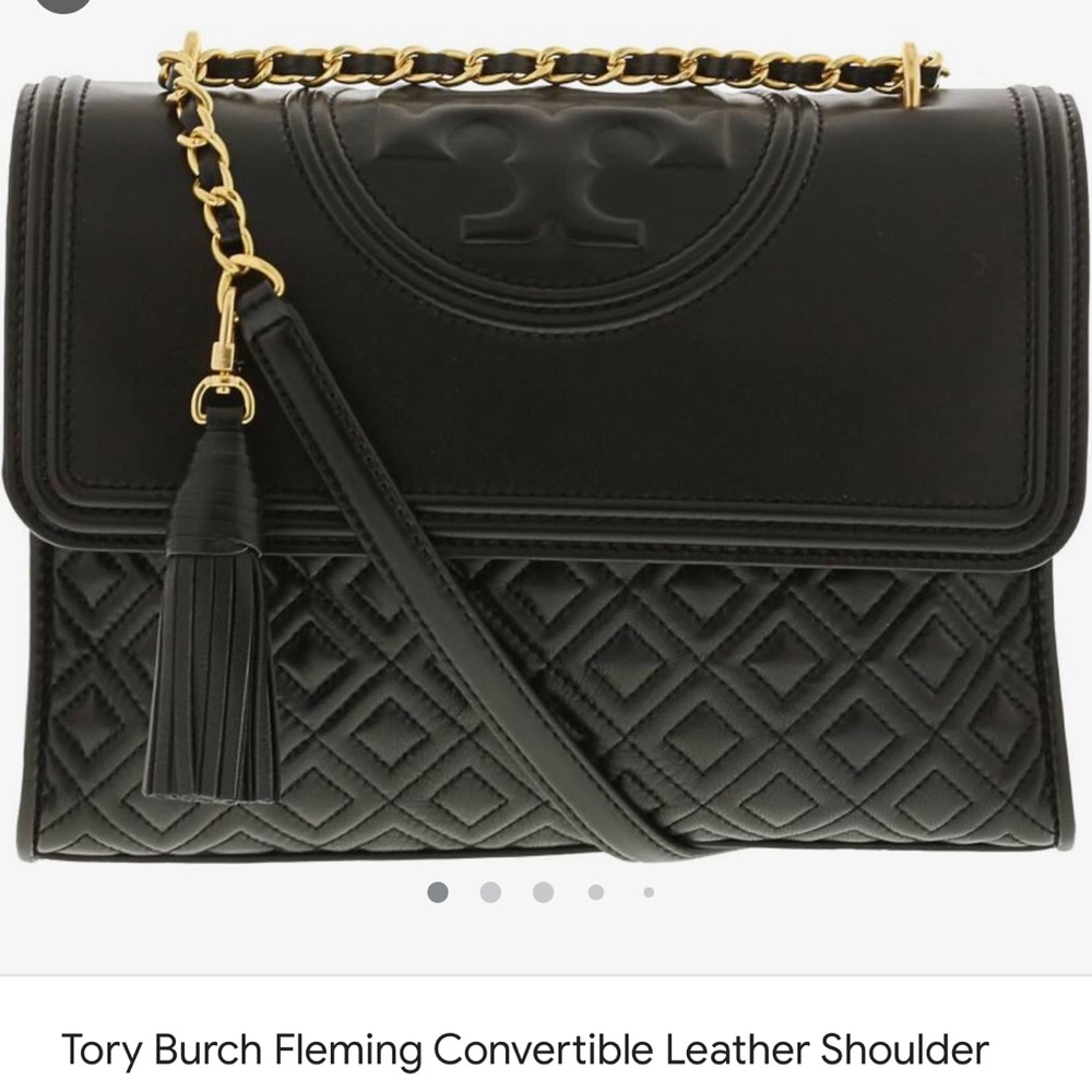 TORY BURCH Fleming Leather shoulder bag!